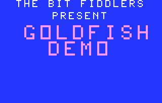 Goldfish Demo (Cart Version) Titlescreen